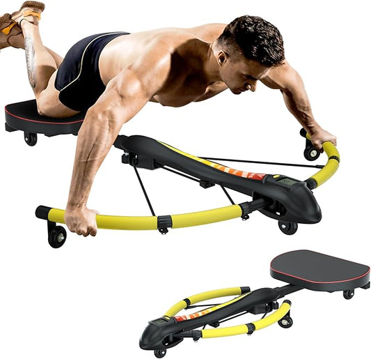 VIVITORY 4-in-1 Multi-Functional Rowing Machine AB Workout Machine, Core & Abdominal Trainers, Adjustable Dragonfly Machine, Strength Training Full Body Workout, Home Gym Fitness Equipment