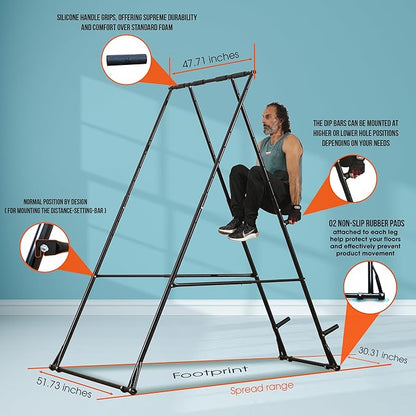 KT Toes Don't Touch Ground Super-Sturdy Foldable Adjustable