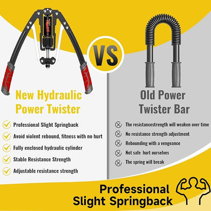 LEJIEYIN Twister Arm Exerciser - Adjustable 22-440lbs Hydraulic