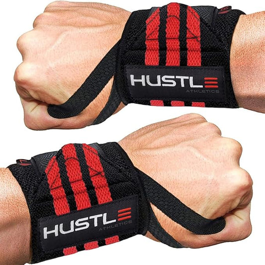 Wrist Wraps for Weightlifting (USPA Approved) - 18" or 12" Premium Quality Weight Lifting Wrist Straps - Best Gym Wrist Wraps with Thumb Loop for Powerlifting & Weight Training for Men & Women
