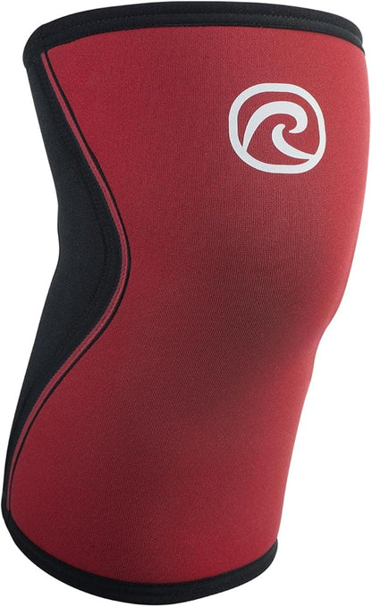 Rehband 5mm Knee Sleeves for Functional Training, Cross-Training & Powerlifting, Weightlifting Knee Support made of Neoprene, Unisex, Colour:Red - 1 Piece, Size:X-Large