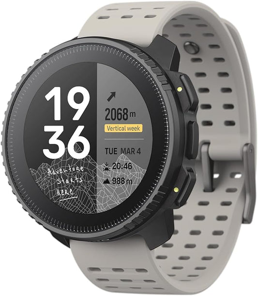 SUUNTO Vertical GPS Sports Watch, Premium Multisports Watch w/1.4 inch Touchscreen & 95+ Training Workout Analysis, Heart Rate & Sleep Tracking, 60-Day Battery Life, Dual-GNSS, Free Offline Maps, Sand