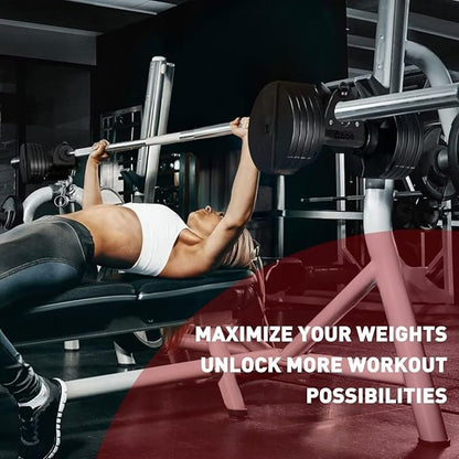 Home Gym Clips - Load Dumbbells on Barbells, Convert to Landmine Attachment, T-Bar Row & Dip Belt Hook | Multi-Functional Weightlifting Clamps for Barbell, Functional Training & Home Gym Equipment