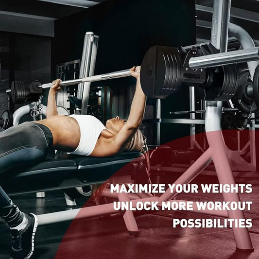 Home Gym Clips - Load Dumbbells on Barbells, Convert to Landmine Attachment, T-Bar Row & Dip Belt Hook | Multi-Functional Weightlifting Clamps for Barbell, Functional Training & Home Gym Equipment