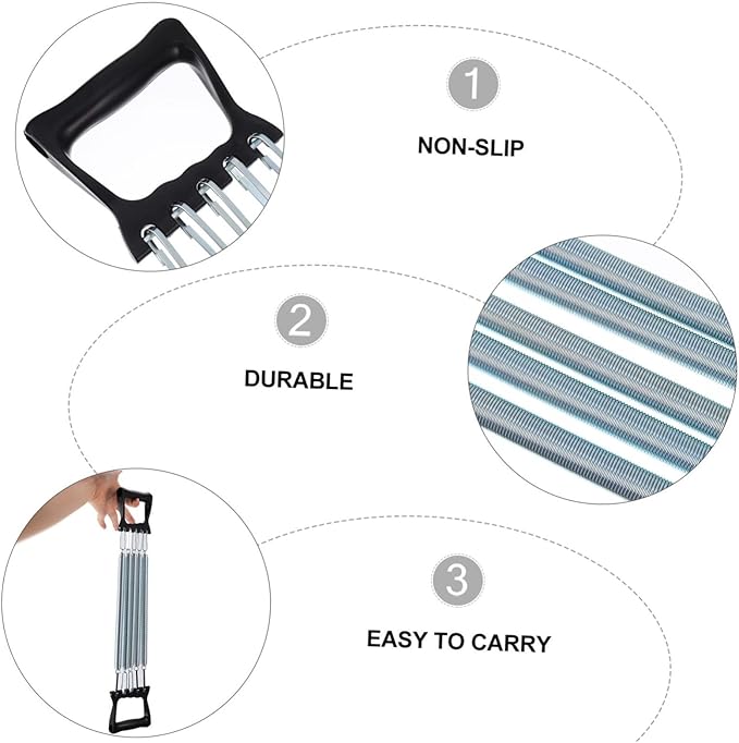 Kisangel 1pc Spring Chest Expander Arm Strength Exercise 5 Springs