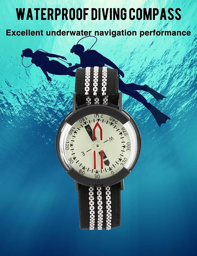 Dive Compass, Portable and Convenient Acrylic Wrist Compass