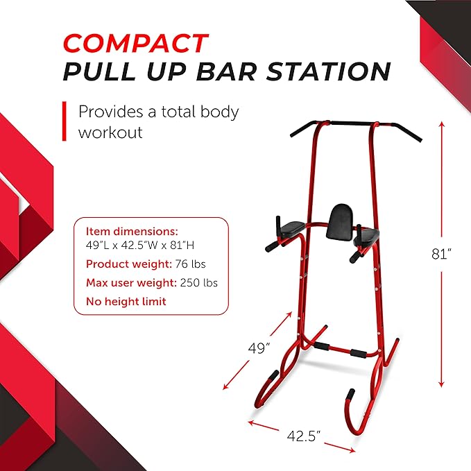 Stamina Power Tower - Dip Bar Pull Up 250 lbs