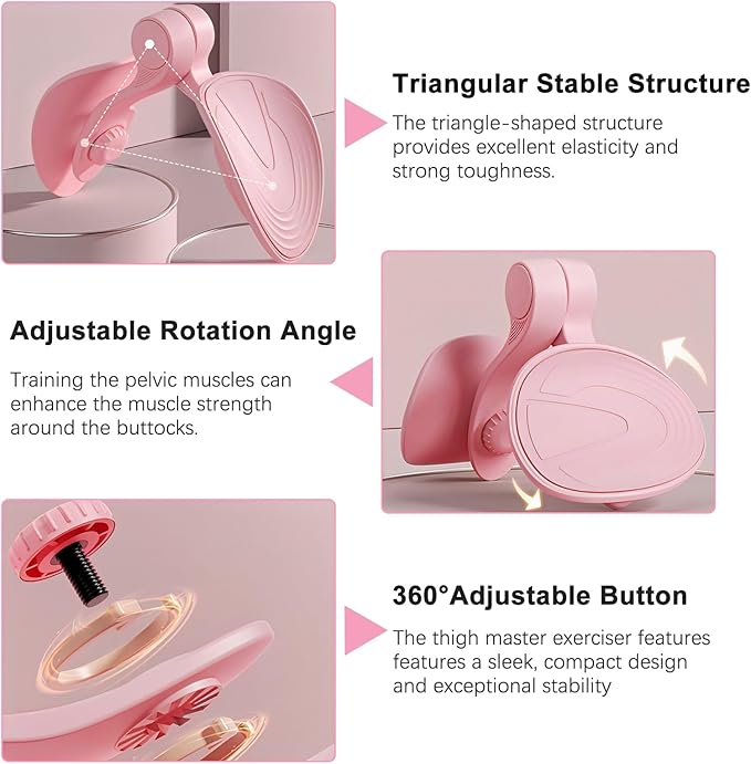 Thigh Master Hip Trainer Kegel Exerciser, Pelvic Floor Trainer for Postpartum Rehabilitation, Inner Thigh Trimmer, Toner Workout