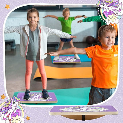 Wooden Balance Board 360° Rotation with Crossed Base Wobble Board for Physical Therapy,standing Desk,core Strength - Children Easter Gift