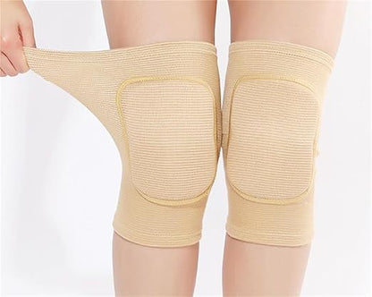 YYaaloa Knee Pads Sponge Knee Brace Breathable Flexible Elastic Knee Support for Volleyball, Dancing, Football, Yoga, Basketball, and Skating (Medium, Pink,Beige,Black)