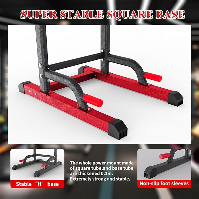 Power Tower Dip Station 85.5",Load 350LBS 350LBS