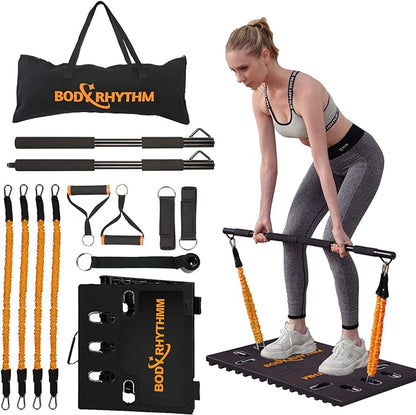 BODY RHYTHM Portable Home Gym Workout Equipment - 150 lbs