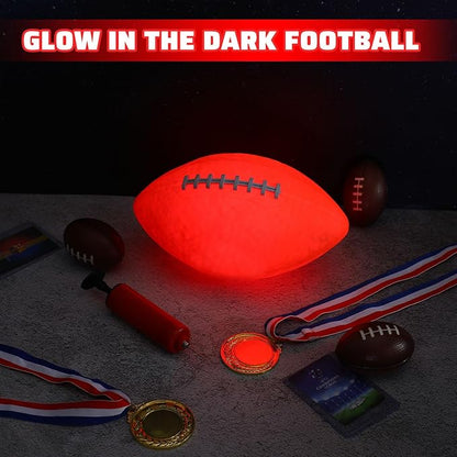Lenwen 6 Pcs Light Up Balls Set Include 6 Football 5 Soccer