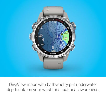 Garmin Descent™ Mk3, Dive Computer and Multisport GPS Smartwatch, Fog Gray