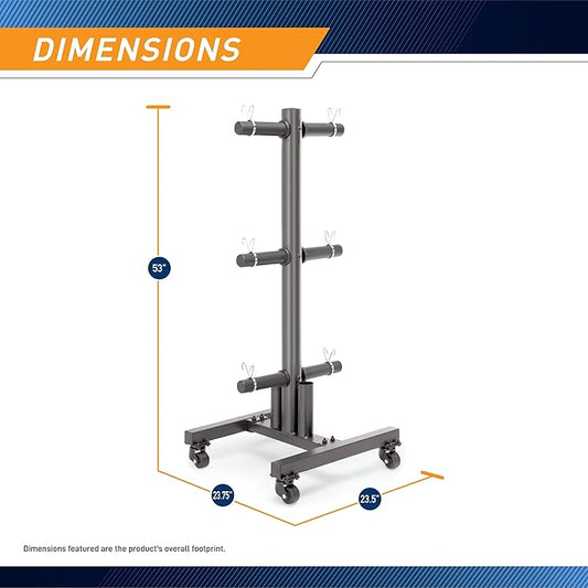 Marcy Olympic Weight Plate Tree for 2-Inch Plates Weight Storage Rack