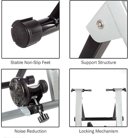 Bike Trainer – Convert Mountain, Road, or Beach Bicycles into a Stationary Exercise Bike for Indoor Riding All Year Round by Rad Cycle