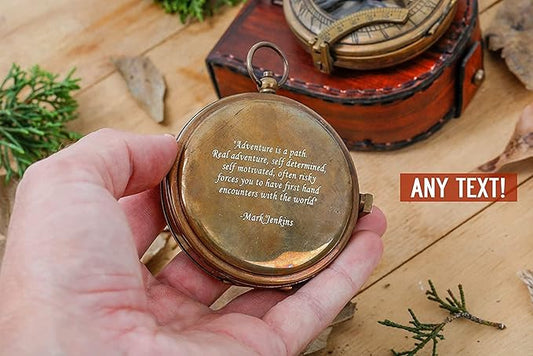 Engraved Compass, Gift for Husband,Anniversary,Wedding Gift for Him,