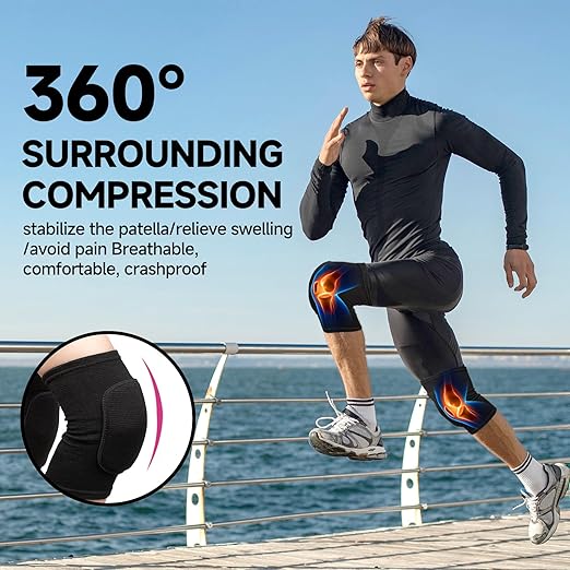 Volleyball Knee Pads for Women, Men, Youth, Girls, Kids, Knee Brace for Volleyball Basketball Football Dance Yoga Tennis Running Cycling Workout Climbing Wrestling