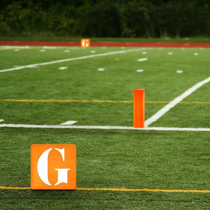 16 Pcs Football Yard Markers Set Include 11 4 Weighted