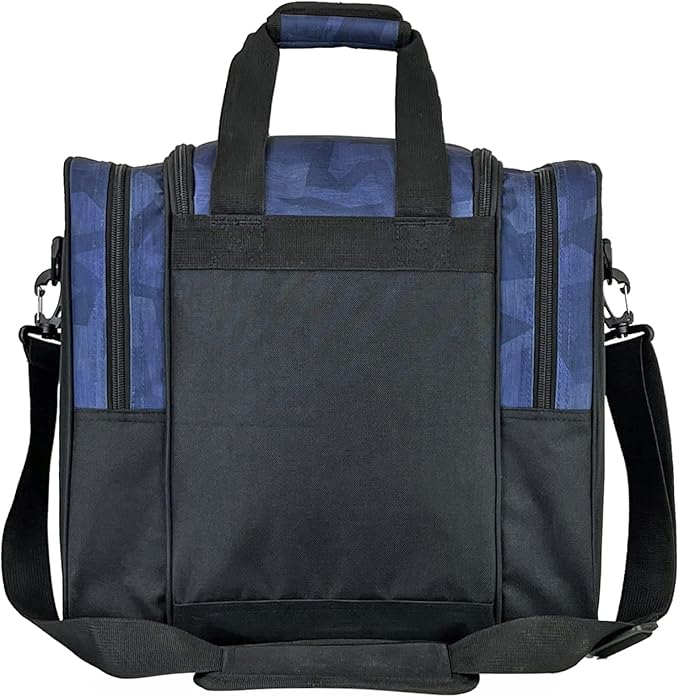 GRANDUP Bowling Ball Bag for Single Ball - Black Bowling accessories Ball Tote Bag Bowling Bag with Padded Ball Holder - Fits Bowling Shoes Up to Mens Size 14