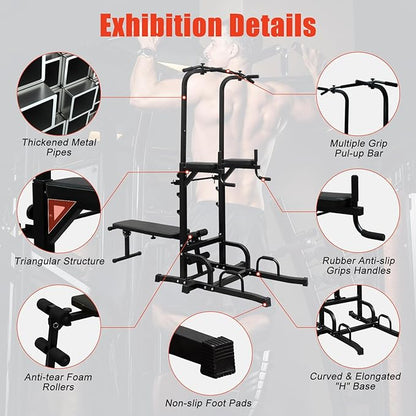 Adjustable Height Dip Bar Station