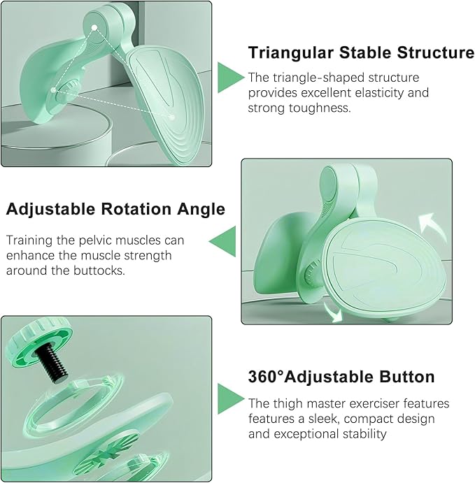Thigh Master Hip Trainer Kegel Exerciser, Pelvic Floor Trainer for Postpartum Rehabilitation, Inner Thigh Trimmer, Toner Workout