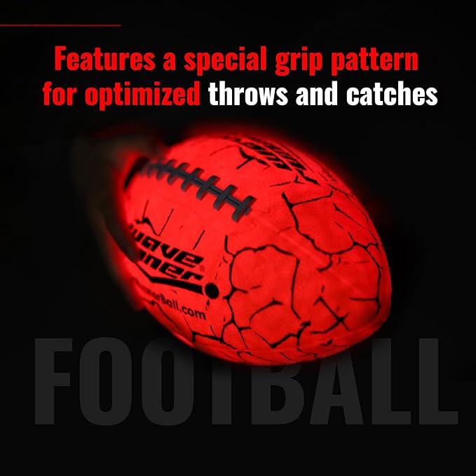 Waverunner Glow in The Dark Football - LED 8-15+ | 6 - 8,9,10,11,12