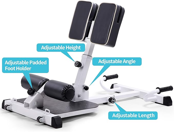 leikefitness Deluxe Multi-Function Deep Sissy Squat Bench Home 8400