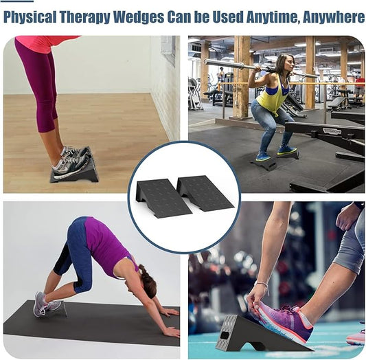 Squat Wedge, Metal Slant Board for Squats, Heel 20 Degree (1 Pair)