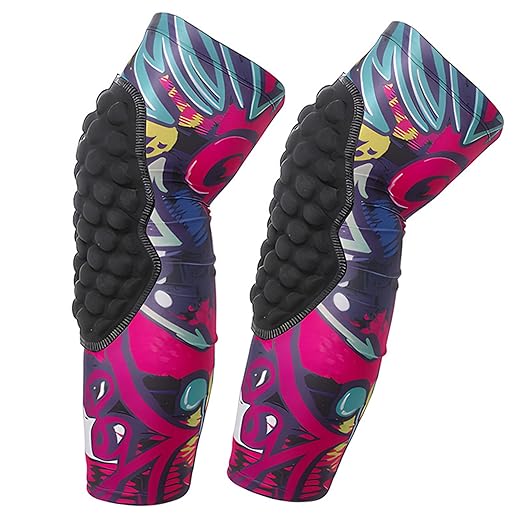 Topeter Impact Compression Knee Pads Youth Girls Protective Knee Pads for Basketball Soccer Baseball Wrestling Volleyball Football Pink YXL