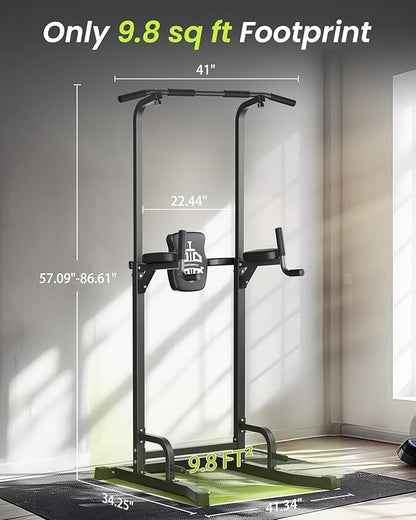 Sportsroyals Pull up Bar Multi-Function Power Tower Dip 400LBS
