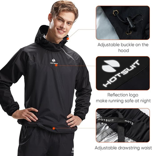 HOTSUIT Sauna Suit for Men Sweat Sauna Jacket