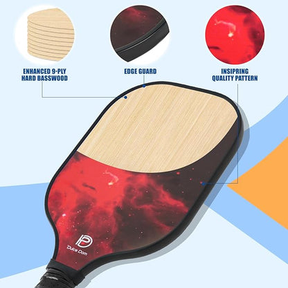 DULCE DOM Pickleball Paddles 2/4 with 4 Pickleball
