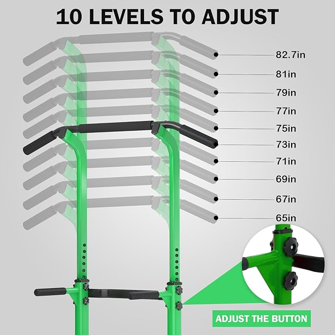 SogesPower Power Tower Dip Station Pull Up Bar