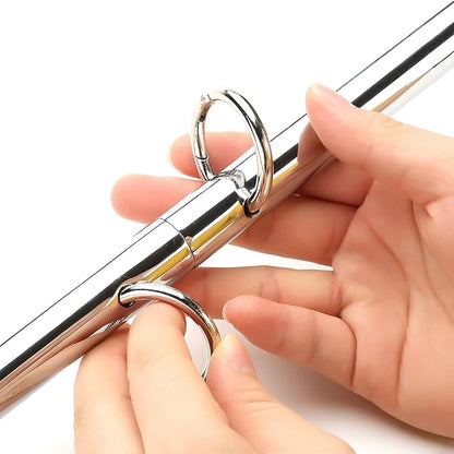 TMEOIIPY 2 Pcs Silver Adjustable Spreader Bar Set 3 Sections