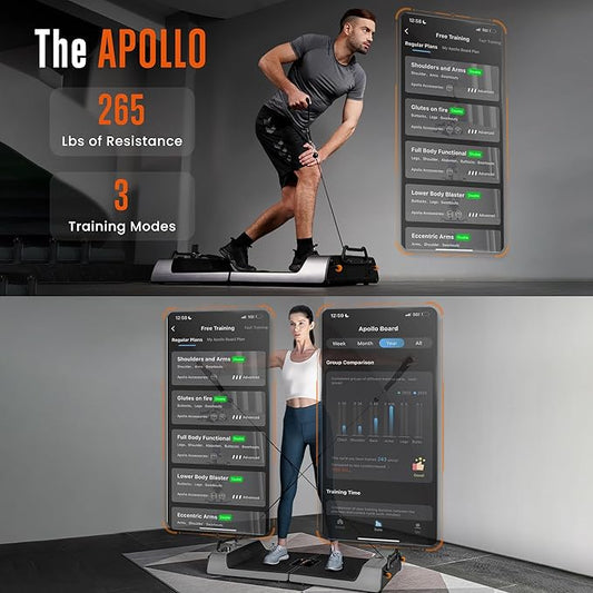 SQUATZ Apollo Board Smart Home Gym 265 LBS Resistance 3 Training