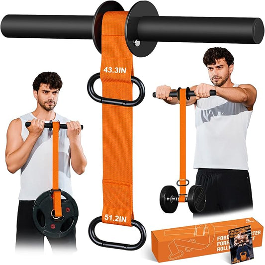 Forearm Strengthener and Wrist Roller 43.3 inch 51.2 inch