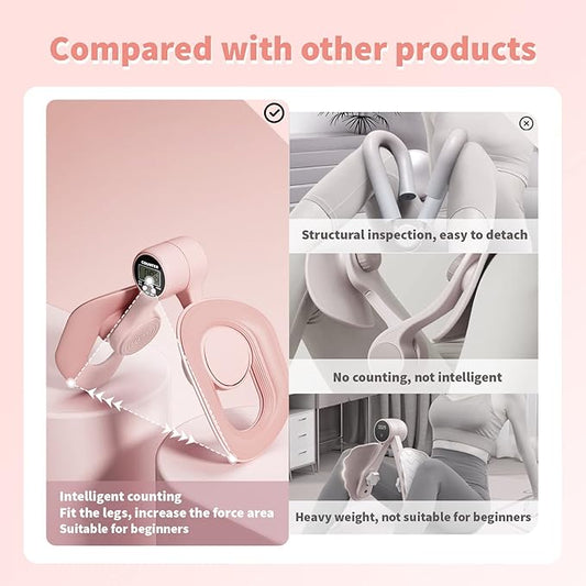 Thigh Master, Hip Trainer Exercise Equipment, Pelvic Floor 360° Rotation,