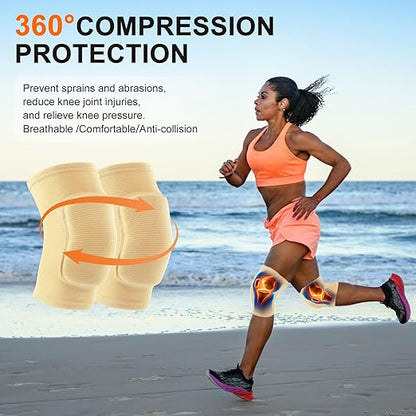 Volleyball Knee Pads for Women, Men, Youth, Girls, Kids, Knee brace for Volleyball Basketball Football Dance Yoga Tennis Running Cycling Workout Climbing Wrestling