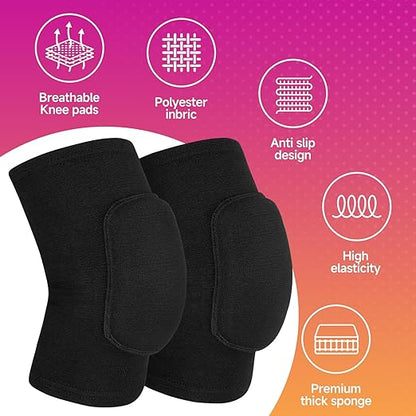 Volleyball Knee Pads for Women, Men, Youth, Girls, Kids, Knee Brace for Volleyball Basketball Football Dance Yoga Tennis Running Cycling Workout Climbing Wrestling