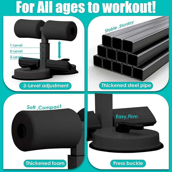 Sit Up Bar Foot Holder Equipment,3 Level 2 Strong