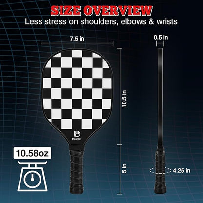 DULCE DOM Pickleball Paddles 2/4 with 4 Pickleball
