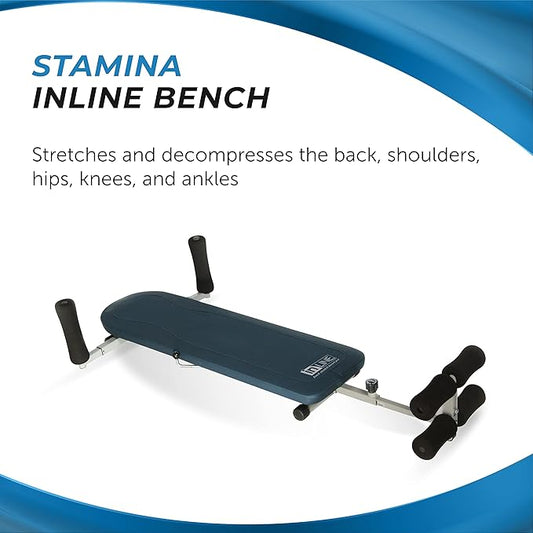 Stamina InLine Back Stretch Bench Upper and Lower 250 lbs