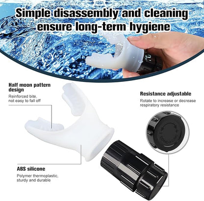 Breathe Trainer,Muscle Trainer,Portable Adjustable Trainer for and Muscular