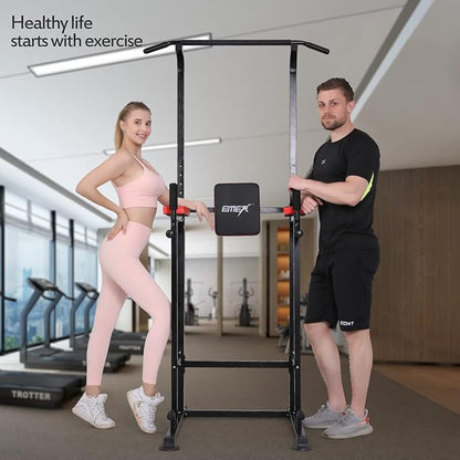 Emer Power Tower Pull Up Bar Workout Dip Station