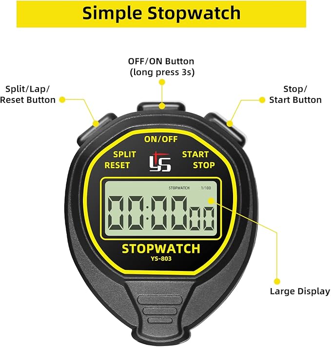 Waterproof Digital Stopwatch Timer