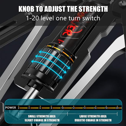 Arm Blaster Forearm Workout Equipment - ZHMNEG New 10 Gears 22-440lbs,Thickened Carbon