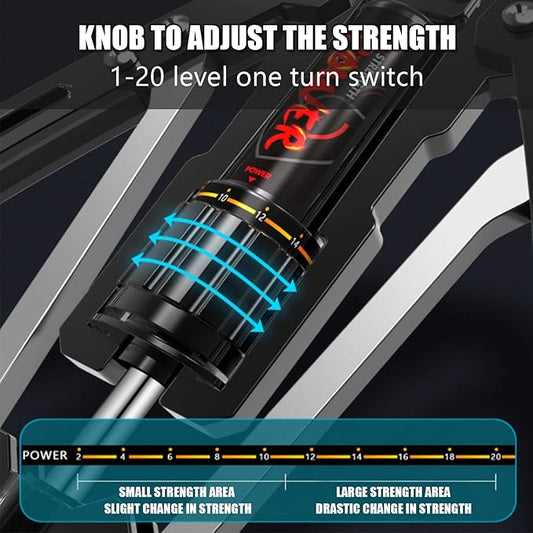 Arm Blaster Forearm Workout Equipment - ZHMNEG New 10 Gears 22-440lbs,Thickened Carbon