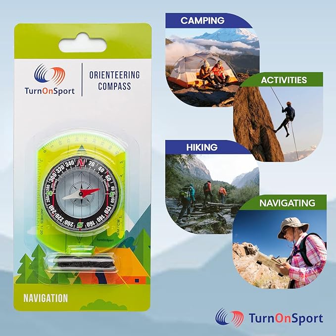 Orienteering Compass - Hiking Backpacking Compass - Advanced