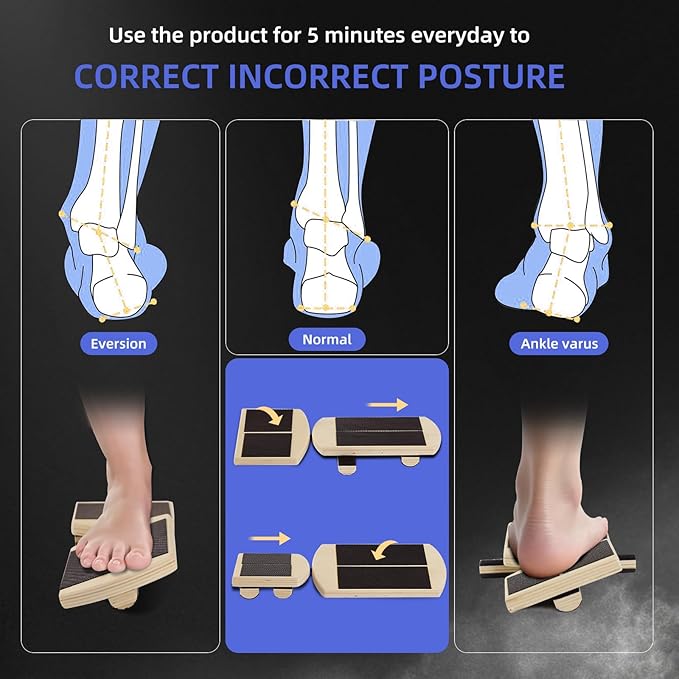 Ankle Foot Strengthener Trainer for Sprained Ankle,Balance Board,Stability Exercises,Physical Therapy,Plantar Fasciitis Relief,Posture Corrector,Balance Training,Anti Slip Wobble Board